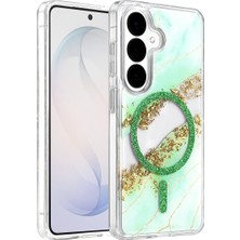 Eco Port Onegif Samsung Galaxy S26 Lotus Simli Magsafe Kapak - Yeşil