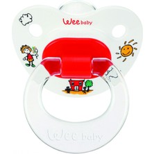 Wee Baby Silikon Desenli Damaklı Emzik No:1(Askılı)