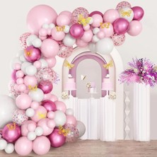 New Global Pembe Balon Çelenk Kemer Kiti