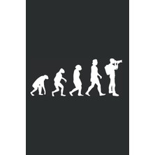 TUX Fotograf Notizbuch: Fotograf Evolution Kamera Fotojournalist / 6x9 Zoll / 120 Karierte Seiten Seiten