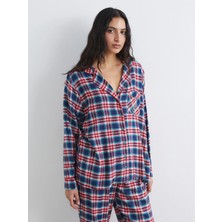 Lc Waikiki Yeni Sezon Gömlek Yaka Ekose Kadın Pijama Takımı