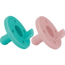 Oioi Ortodontik Silikon 2 Li Emzik - Aqua Green - Pinky Pink