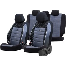 TUX Gof Serisi Universal Oto Koltuk Kılıfı Tam Set (Füme)