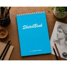 Pagos Yayınları Wise Owl Premium A5 SketchBook Sert Kapak Eskiz Defteri | 200 gr Kağıt | 30 Yaprak (60 Sayfa) | Karakalem & Teknik Çizim İçin