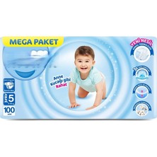 NW NessiWorld Mega Paket Bebek Bezi 5 Beden 11-18 kg 100 Adet