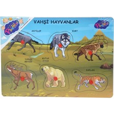 NW NessiWorld ONY-328 329 Onyıl, Ahşap Tutmalı Vahşi Hayvanlar