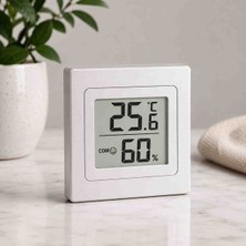 Şirin Home Mini Dijital Termometre Higrometre - Ev, Ofis ve Araba Için Hassas Sıcaklık ve Nem Ölçer