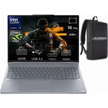 Lenovo Thinkbook 16P G6 Iax Ultra 9 275HX 21R0001JTX-K03 128GB 1tb RTX5060 8gb Freedos 16" 3.2k 165Hz IPS Gaming Notebook & Karina Çanta