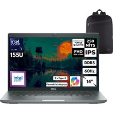 Dell Latitude 5450 Ultra 7-155U 32-Gbddr5 1 Tbssd Intel Graphics 14" Fhd Windows 11 Pro + Hmf Sırt Çantası N012L545014UHMF17