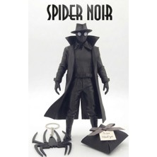 Marchen Collection Spider Noir Örümcek Adam, Bilgisayar ve Masa Dekoratif Koleksiyon Figürü, Spider Noir 3D Biblo 12 cm