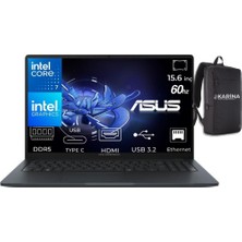 Asus Expertbook B1 Core 7-150U B1503CVA-IS78020-K36 16GB 2tb Intel UHD W11PRO 15.6" 60Hz Notebook & Karina Çanta