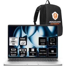Dell Pro 16 Core Ultra 7 255U Notebook 32GB Ram 4tb SSD 16" Fhd+ WIN11 Pro + Per4 Çanta BTO107PC16250P420