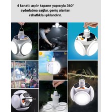 İyisi Var Solar Enerjili Katlanabilir LED Kamp ve Bahçe Lambası