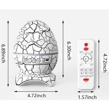 İyisi Var Yumurta Şeklinde Su Dalgalı Bluetooth Speaker Lamba Renkli Şarjlı Yeni Nesil