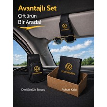 Buluxe Design Volkswagen Gözlük Tutucu ve Ruhsat Kabı