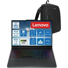 Lenovo Legion 5 15IRX10 Intel Core I7 14700HX 48GB Ddr5 1tb SSD RTX5060 8gb Gddr7 115W Windows 11 Pro 15.1" OLED 1000NITS 165Hz Wqxga (2560X1600) Taşınabilir Bilgisayar W83LY00KXTRP26 + Zetta Çanta