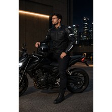 YYK Forte Gt Titan Hörgüçlü Deri Korumalı Ceket Motosiklet Montu