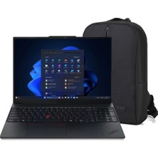 Lenovo Thinkpad E16 Gen 3 21SR006VTX C69 Ultra 5 225U 64 GB 512 GB Intel Graphics 16" Wuxga Freedos Notebook + Çanta