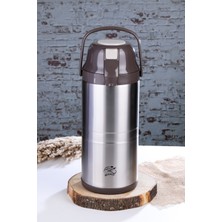 Onedekor  Cooker Paslanmaz Çelik Termos Kahverengi 4.5lt