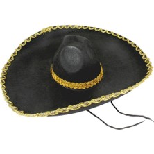 İyisi Var Nessiworld Sombrero Meksika Şapkası Mariachi Altın Şeritli Yetişkin Boy