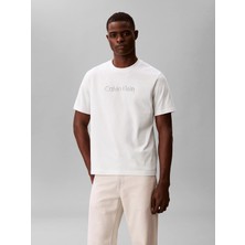Calvin Klein Erkek Beyaz Calvin Klein 20S Eu Wholesale Spo, Yaf Beyaz Erkek T-Shirt