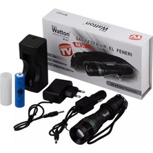 Hace Bazaar Zoomlu Güçlü El Feneri Ayarlanabilir Işık Açısı Yüksek Performans LED Aydınlatma WT-037