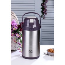 Onedekor  Cooker Paslanmaz Çelik Termos Mor 3.5lt