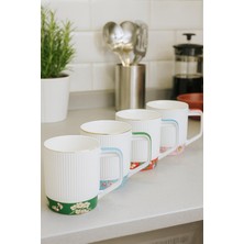 Onedekor 4 Lü Porselen Manifest Kupa 250ML