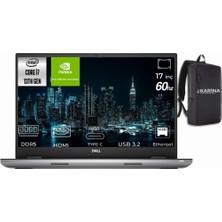 Dell Precision M7780 I7-13850HX XCTOP7780EMEA_VP-1-K04 48GB 1tb RTX3500 Ada 12GB W11PRO 17" Fhd 60Hz Dizüstü Bilgisayar