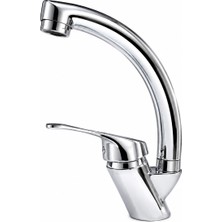 Vitkar Su Armatürleri Nehir Mix Kuğu Banyo Lavabo Bataryası Krom Renk - ( Yerli Üretim-Pirinç Gövde )
