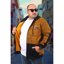 Moc Grande Mocgrande Büyük Beden Erkek Sweat The Frontier 22726 Hardal