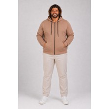 Moc Grande Mocgrande Büyük Beden Unisex Kapüşonlu 3ip Sweat 11701 S.kahve