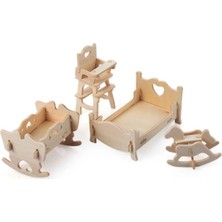 Hace Bazaar 3D Ahşap Puzzle - Çocuk Odası