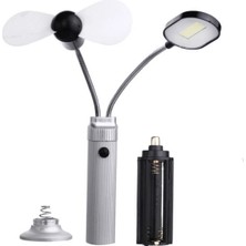 Hace Bazaar Şarjlı Pervaneli Mıknatıslı LED Masa Lambası Taşınabilir Çok Fonksiyonlu Aydınlatma WT-093