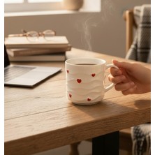 Onedekor Tekli White Love Porselen Kupa