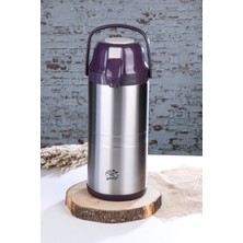 Onedekor  Cooker Paslanmaz Çelik Termos Mor 4.5lt