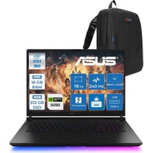Asus Rog Strix Scar G18 G835LXG-TQ557 Intel Core Ultra 9 290HX Plus 16GB Ddr5 512GB SSD Fdos 175W RTX5090 24GB Ggdr7 18" 4K Wquxga Miniled 240Hz Gaming Laptop ROGTQ557F01 + Zettaçanta