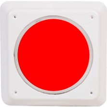 Slim Flat Kare Sıva Üstü LED Havuz Aydınlatma Ampülü Lamba Kırmızı 230MM x H33MM 30W