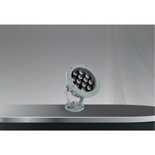 Bahçe LED Armatür Paslanmaz Dekoratif Dış Mekan Aydınlatma Lamba Spot Gösteri Sıcak Beyaz A-1304 12W 220V IP68