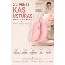 Transformacion 2'li Kaş Usturası 5.5x3.2 cm Yüz Jileti - Dermaplaning Epilasyon Cilt Yenileyici Tüy Alma Aparatı 721168