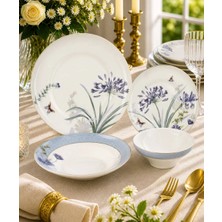 Mikasa Moor 24 Parça 6 Kişilik Porselen Lavender Flutter  Yemek Takımı