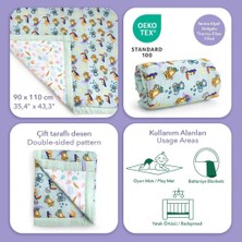 AyrStore Milk Moo Soft Cuddles Milk&moo Müslin Battaniye Elyaf Dolgulu Jungle Friends