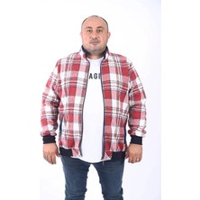 Moc Grande Mocgrande Büyük Beden Dik Yaka Sweat Oduncu 22219 Bordo