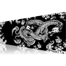 AyrStore [33-1xqq-6xyn] Klasse Pro - 10 Farklı Model Dikişli Kenar 90X40 cm Oyuncu Gaming Mouse Pad (Dragon