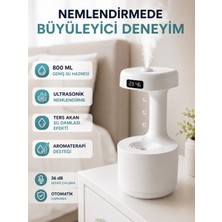 Semel Dekoratif Hava Nemlendirici 800 ml Sessiz Aroma Difüzör Anti Yerçekimi Su Efektli