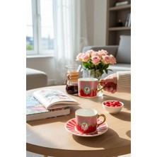 Onedekor 2’li Double Pembe Sohoo Kahve Fincanı