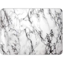AyrStore Decorita 10001501001 Beyaz Mermer Görünümlü Cam Kesme Tahtası, 20CM x 30CM