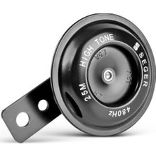 AyrStore Seger Motorsiklet Kornası 12 Volt/küçük Kafa/siyah