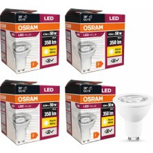AyrStore Osram 4,5W GU10 LED Ampul - 350 Lumen, 3000K Sarı Işık, 36° Işık Açısı, 15.000 Saat Ömür,