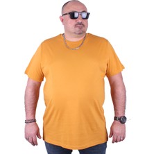 Moc Grande Mocgrande Büyük Beden Basic Tişört 11100 Hardal